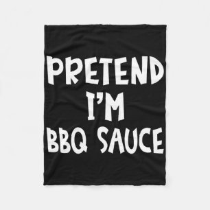 Manta Polar Pretende que soy un traje de salsa de barbacoa muy