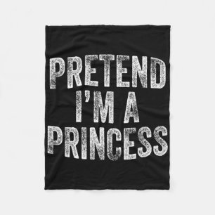 Manta Polar Pretende que soy una princesa disfraz familia pere
