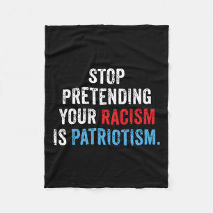 Manta Polar Pretender tu racismo es patriotismo contra Trump