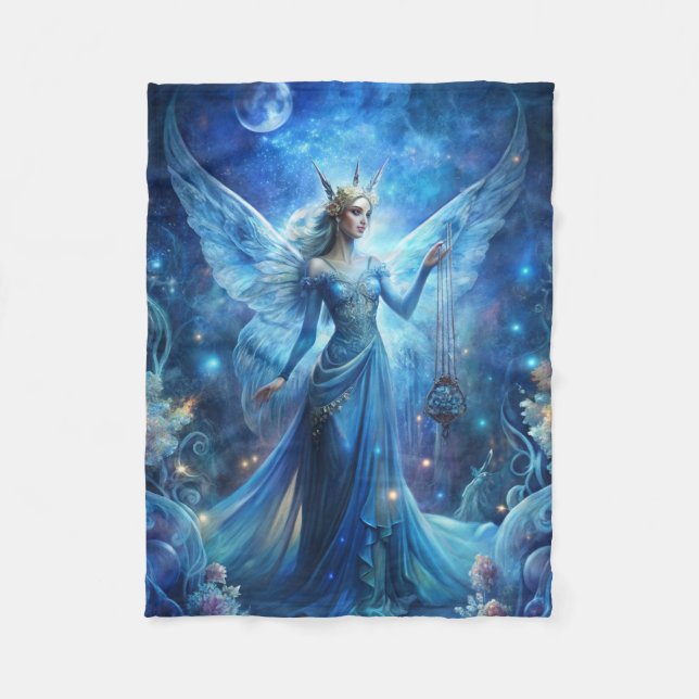 Manta Polar Pretty Fairy in Blue  (Anverso)