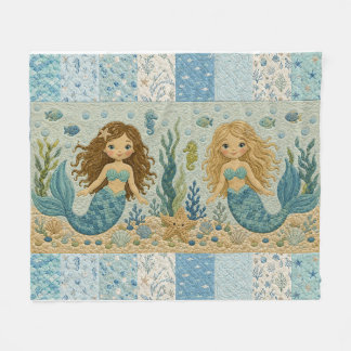 Manta Polar Pretty Mermaid Quilt