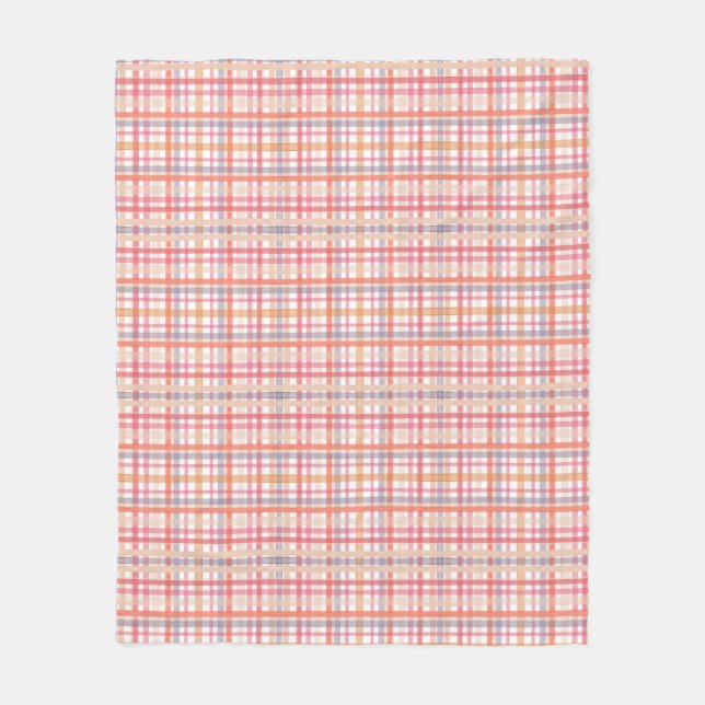 Manta Polar Pretty Pastel Plaid (Anverso)