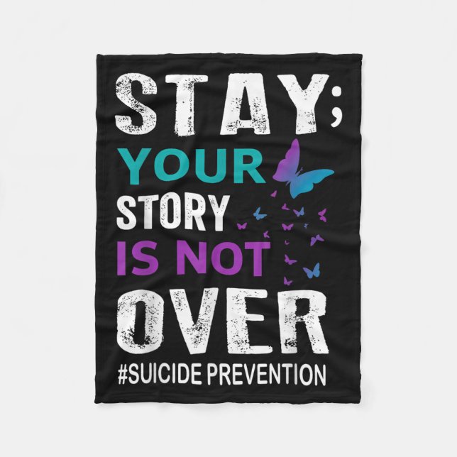 Manta Polar Prevención del suicidio Conciencia La historia de  (Anverso)