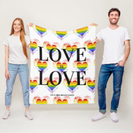 Manta Polar Pride Rainbow Heart Gay lesbian LGBT Families