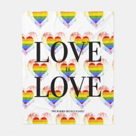 Manta Polar Pride Rainbow Heart Gay lesbian LGBT Families