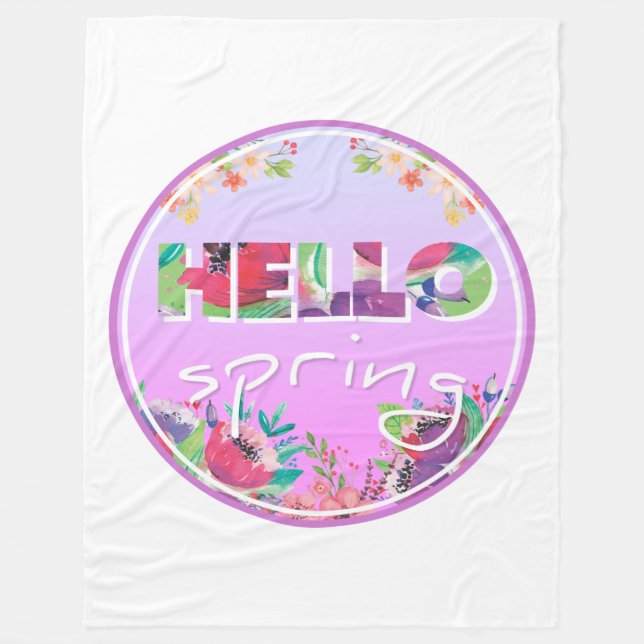 Manta Polar Primavera (Anverso)