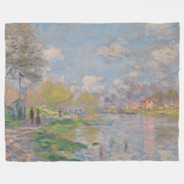 Manta Polar Primavera por el Sena Claude Monet