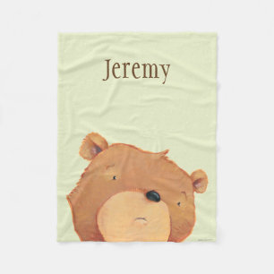 Manta Polar Primer del oso de Brown grande