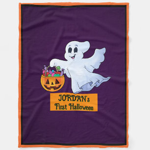 Manta Polar Primer fantasma de Halloween del bebé