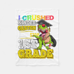 Manta Polar Primer grado de dinosaurio de guardería aplastado