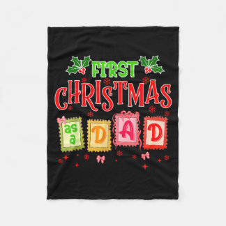 Manta Polar Primer Navidad como papá 2025 Coquette Lazo Coinci
