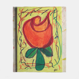 Manta Polar Primer Rosa firmado