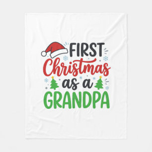 Manta Polar Primera Navidad Abuelo Santa Sombrero