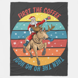 Manta Polar Primero el café y después el Ho Ho Ho