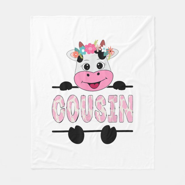 Manta Polar Primo Del Chica De Cumpleaños Fiesta De La Familia (Anverso)