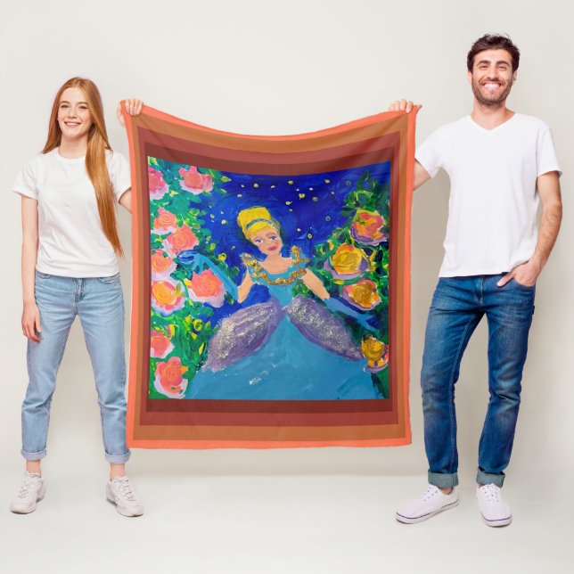 Manta Polar Princesa "Arte de niños" (In situ)