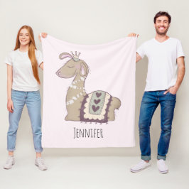 Manta Polar Princesa de calidez vestida con corona