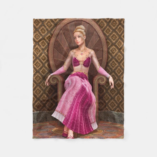 Manta Polar Princesa de cuento de hadas (Anverso)