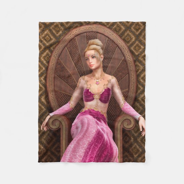 Manta Polar Princesa de cuento de hadas (Anverso)