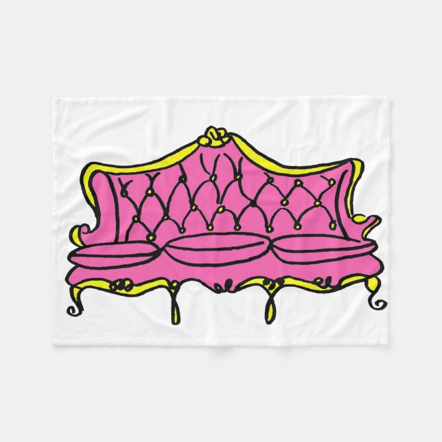 Manta Polar Princesa francesa Couch Fleece Blanket (Frente (Horizontal))