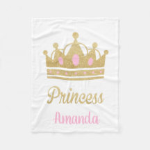 Princesa personalizada Fleece Blanket