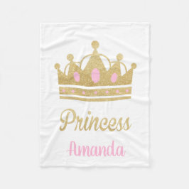 Manta Polar Princesa personalizada Fleece Blanket
