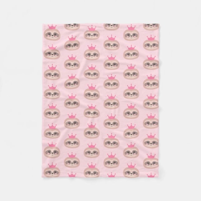 Manta Polar Princesa rosada linda Blanket de la pereza (Anverso)