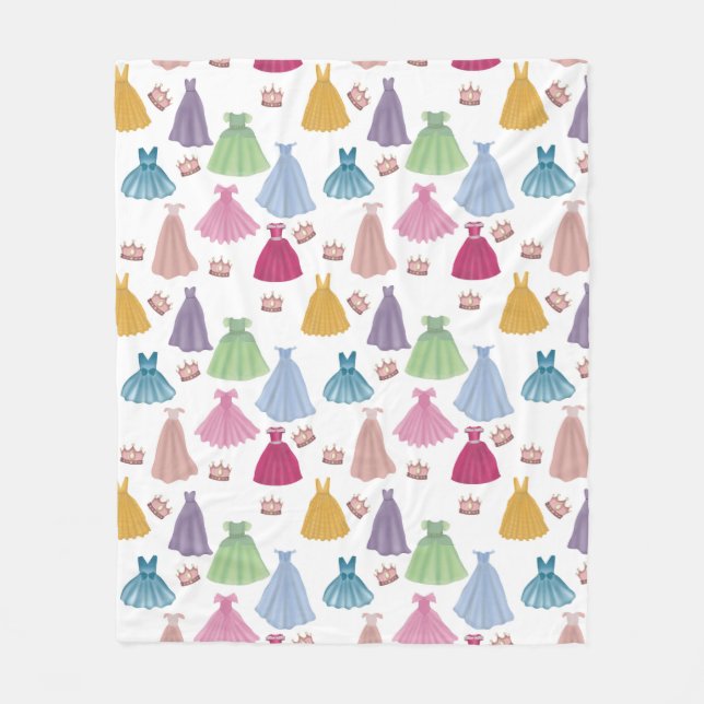 Manta Polar Princesa Vestida Patrón De Niñas De Hija (Anverso)