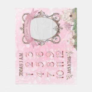 Manta Polar Princess Blanket para fotos mensuales de hitos