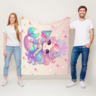 Manta Polar Princess Mermaid Blanket