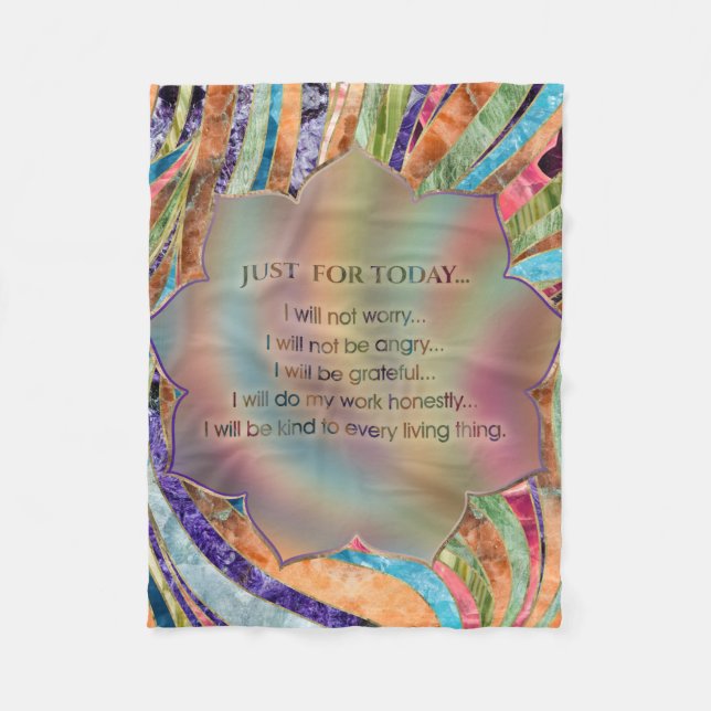 Manta Polar Principios de Reiki - preceptos de Reiki (Anverso)