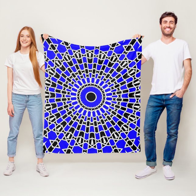 Manta Polar Prism Mandala ( Azul ) (In situ)