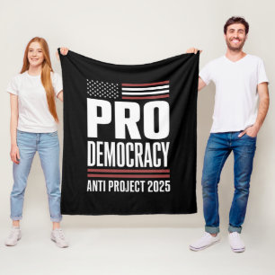 Manta Polar Pro Democracia Anti Proyecto 2025 Trump 2025