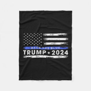 Manta Polar Pro Trump 2024 En La Línea Azul Delgada