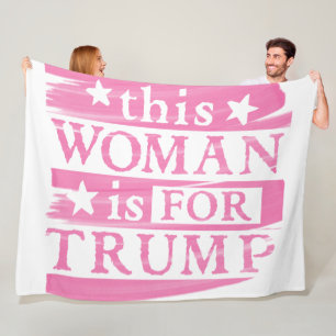 Manta Polar pro Trump - esta mujer es para Trump PINK
