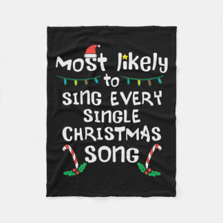 Manta Polar Probablemente Canta Cada Navidad Canta Un Partido