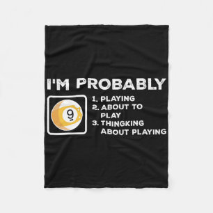 Manta Polar Probablemente Estoy Jugando A Punto De Jugar Pensa