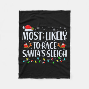 Manta Polar Probablemente para Race Santa Navidades de la fami