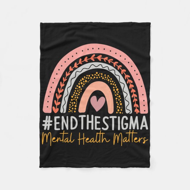 Manta Polar Problemas de salud mental terminan con el boho arc (Anverso)