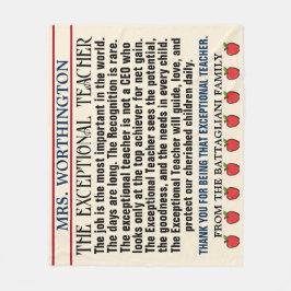 Manta Polar PROFESOR EXCEPCIONAL Gracias