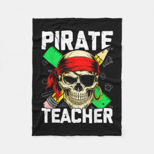 Manta Polar Profesor pirata calavera divertida 