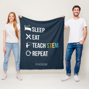 Manta Polar Profesora de Ciencia STEM de Eat Sleep Teach