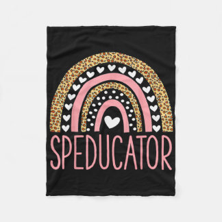 Manta Polar Profesora Sped - Corazón de orador - Lluvia de ora