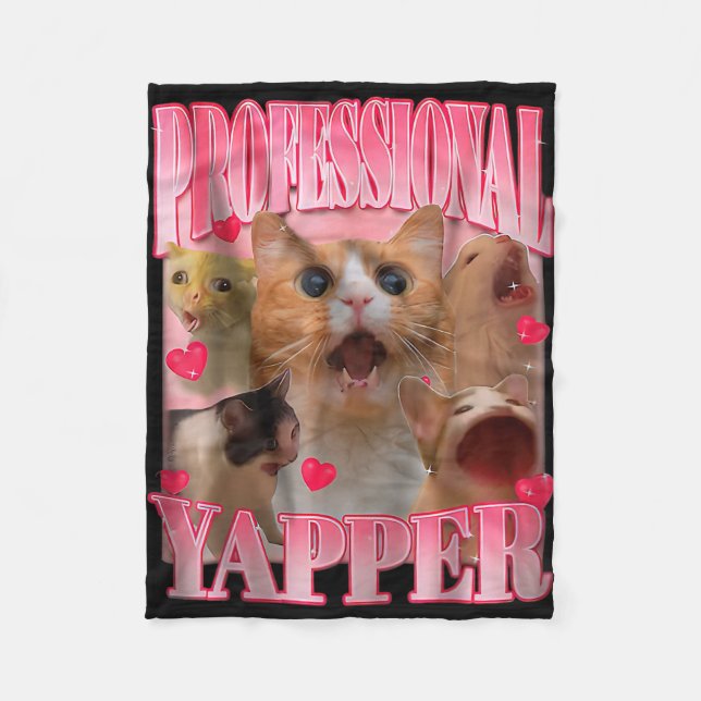 Manta Polar Professional Yapper Cat Funny Oddly Specific Dank  (Anverso)