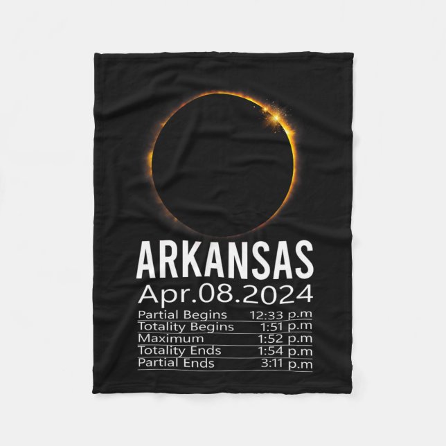Manta Polar Programa total de eclipse solar 8 de abril de 2024 (Anverso)