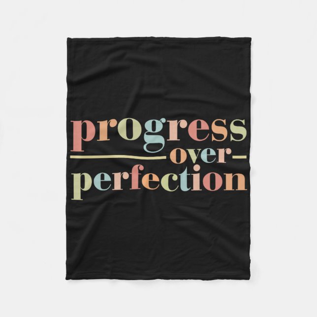 Manta Polar Progreso Regreso a Clases Sobre la Perfección Vint (Anverso)