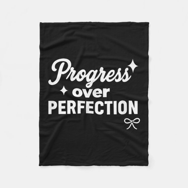 Manta Polar Progress Over Perfection Motivational Christian Se (Anverso)