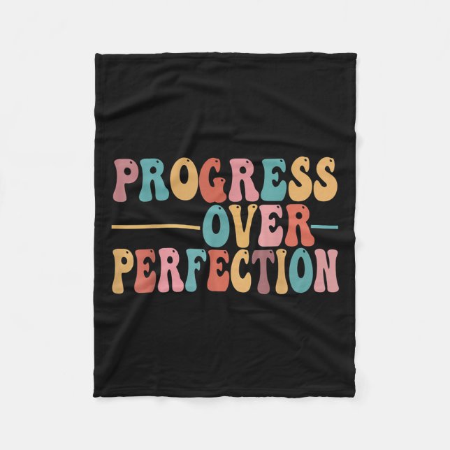 Manta Polar Progress Over Perfection Motivational Teacher For  (Anverso)