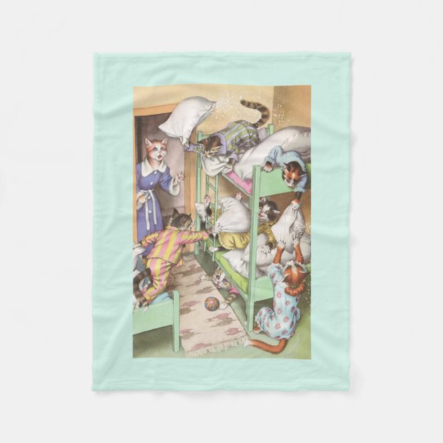 Manta Polar PROLONGACIONES DEL ANDÉN: Lucha de la almohada - (Anverso)