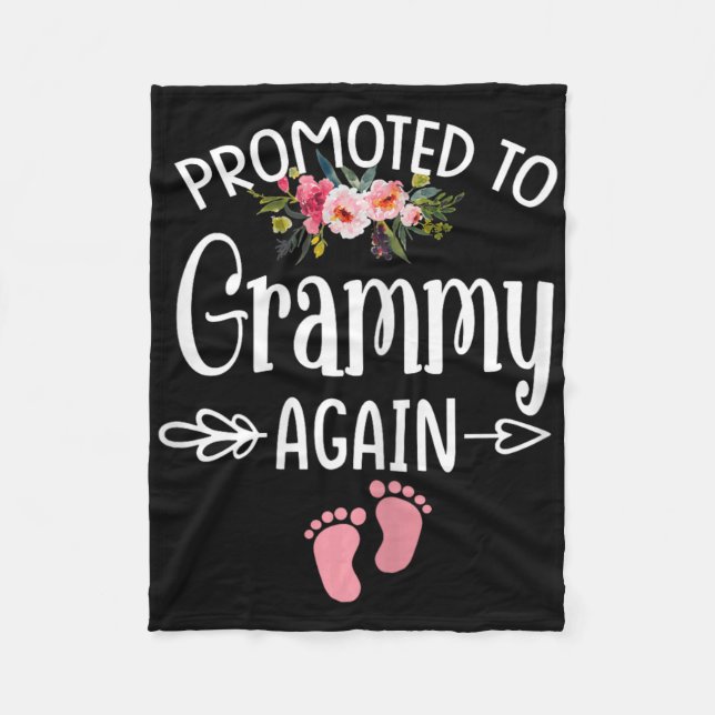 Manta Polar Promoted To Grammy Again Shirt Flower New Grammy  (Anverso)